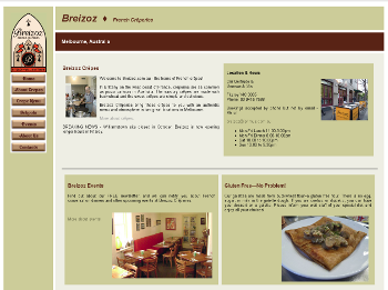 screen shot of Breizoz Web site